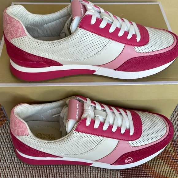 MICHEL KORS ANDI TRAINER
FAUX LEATHER/SUEDE
Electric Pink Multi 
Sneakers - Picture 2 of 16